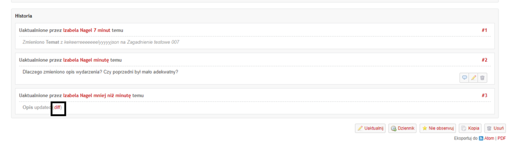 Redmine Przegladanie zagadnień i zarządzanie zagadnieniami